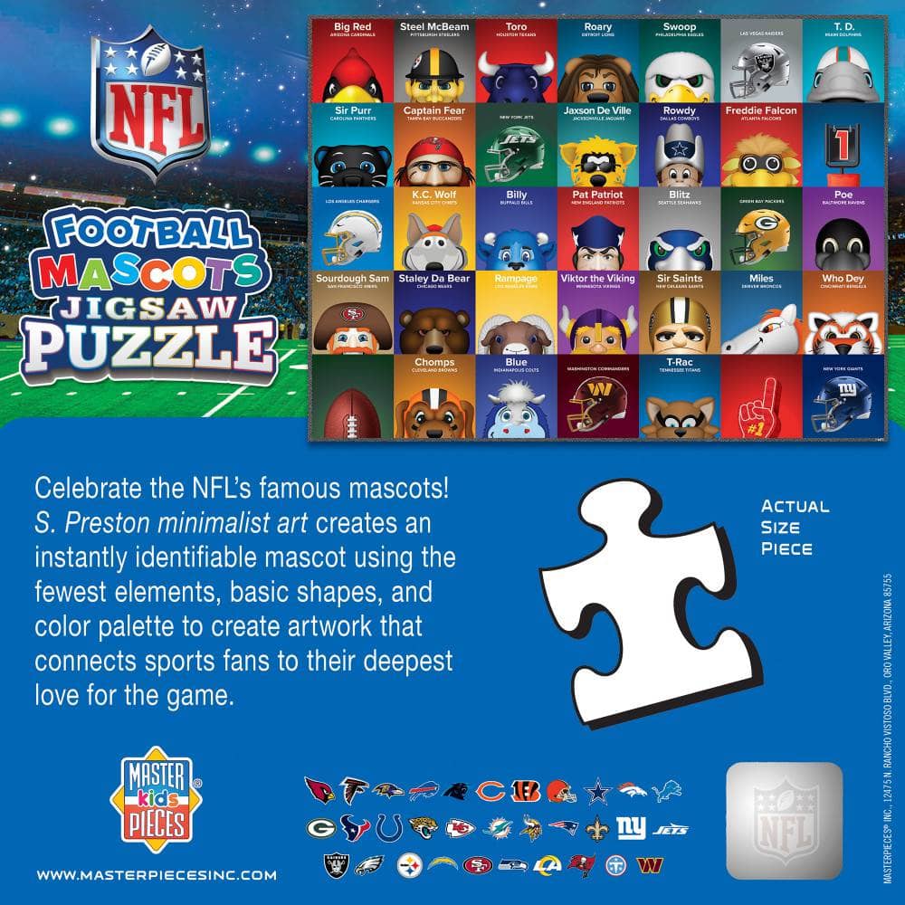 NFL Mascots 100 Piece Jigsaw Puzzle