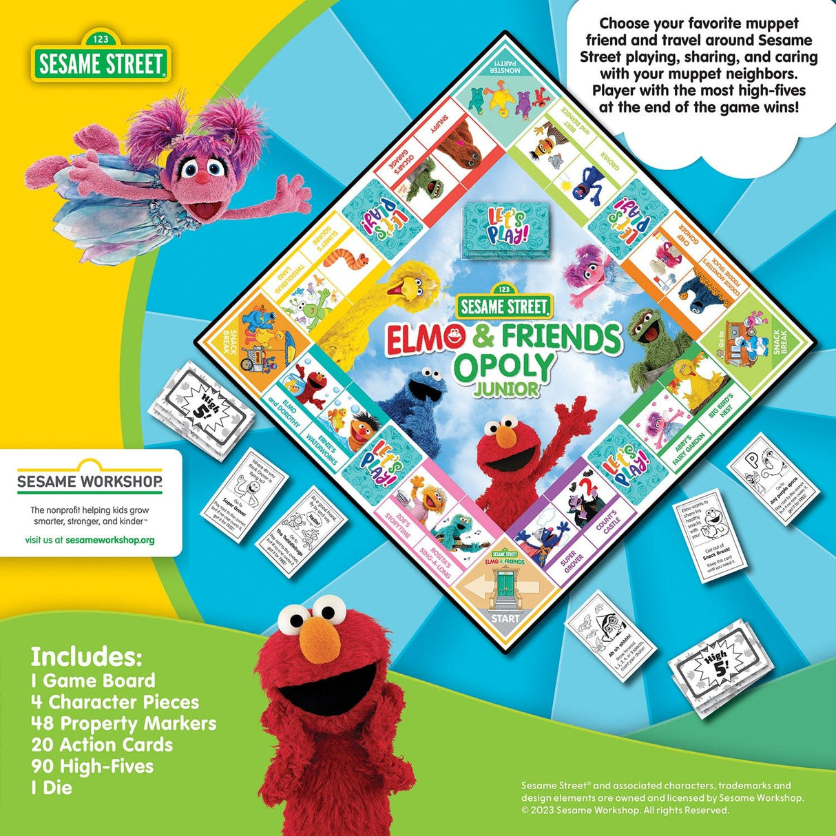 Sesame Street - Elmo & Friends Opoly Junior Board Game