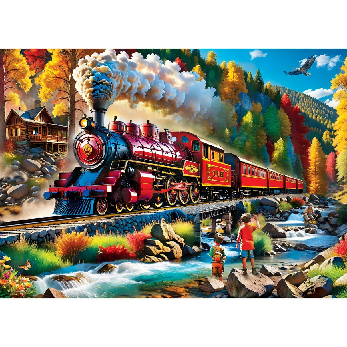 Railways - Fall Passage 1000 Piece Jigsaw Puzzle