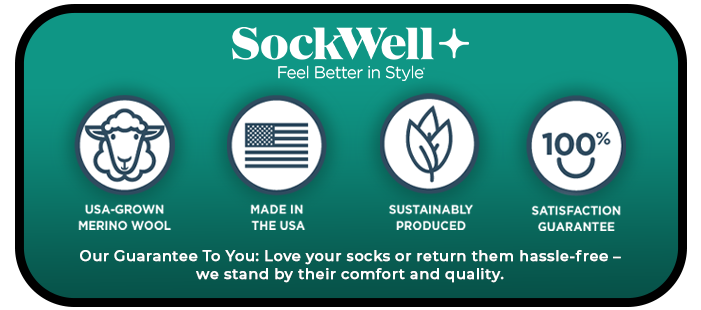 Women's Full Floral | Moderate Graduated Compression Socks | Wide Calf Fit by Sockwell