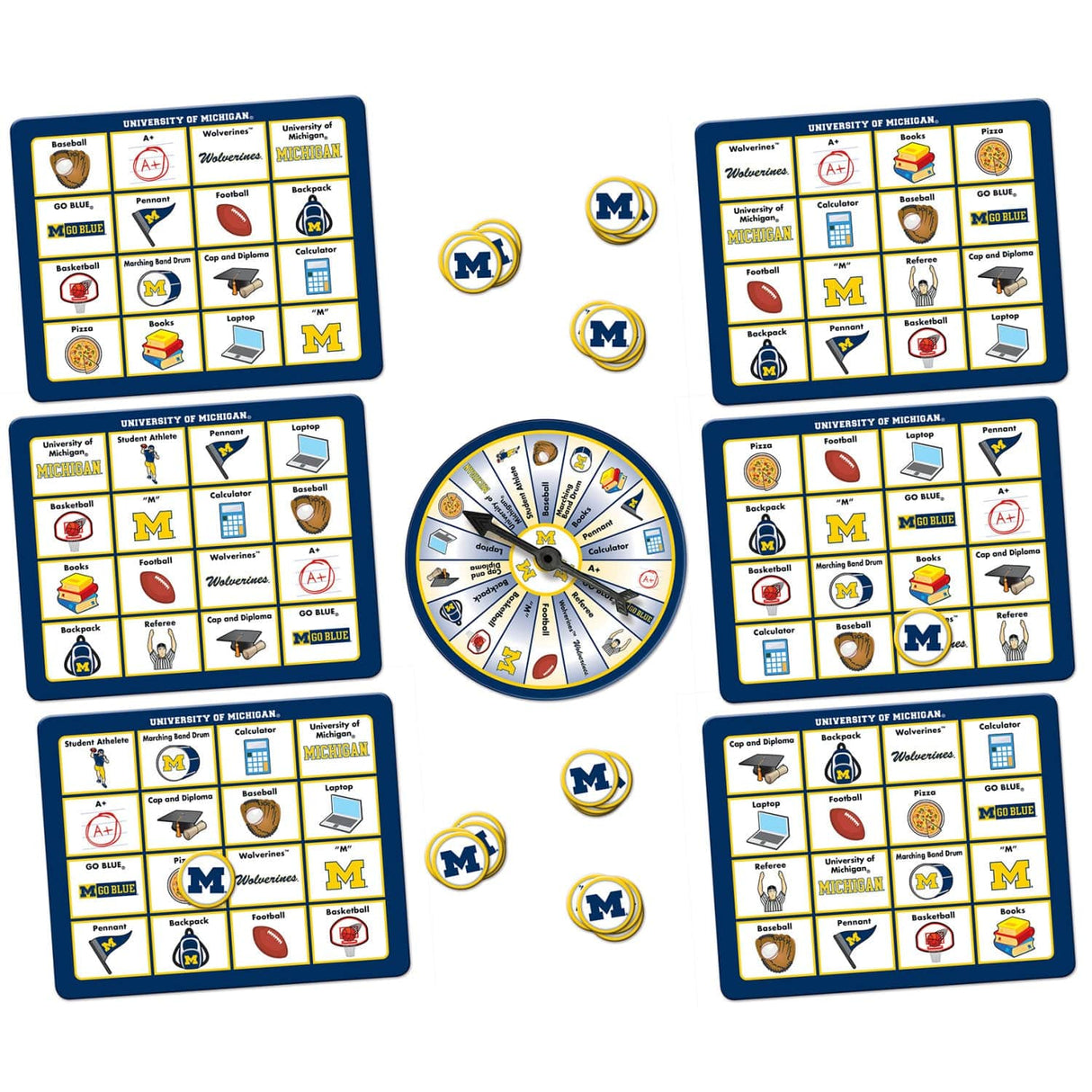 Michigan Wolverines NCAA Bingo Game