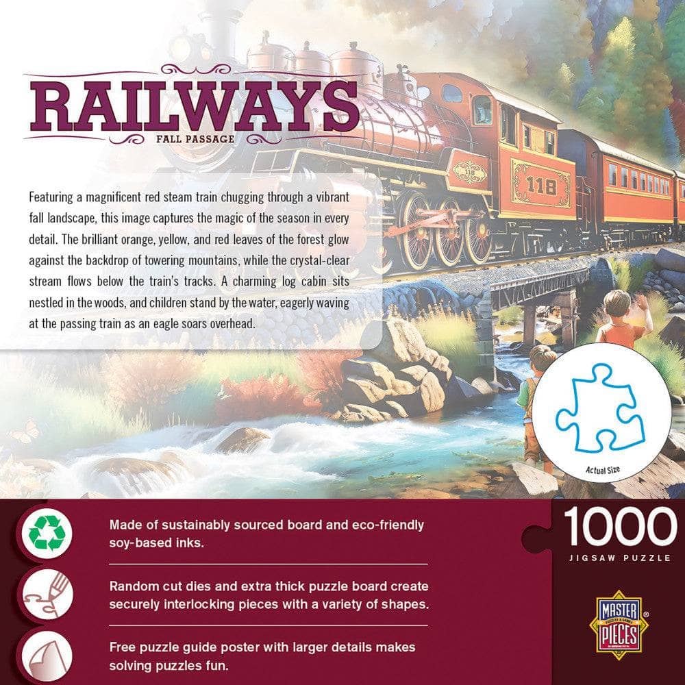 Railways - Fall Passage 1000 Piece Jigsaw Puzzle