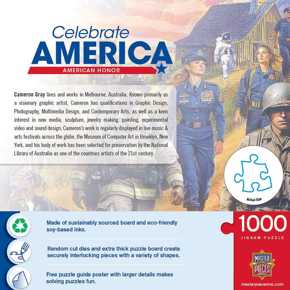 Celebrate America - American Honor 1000 Piece Jigsaw Puzzle