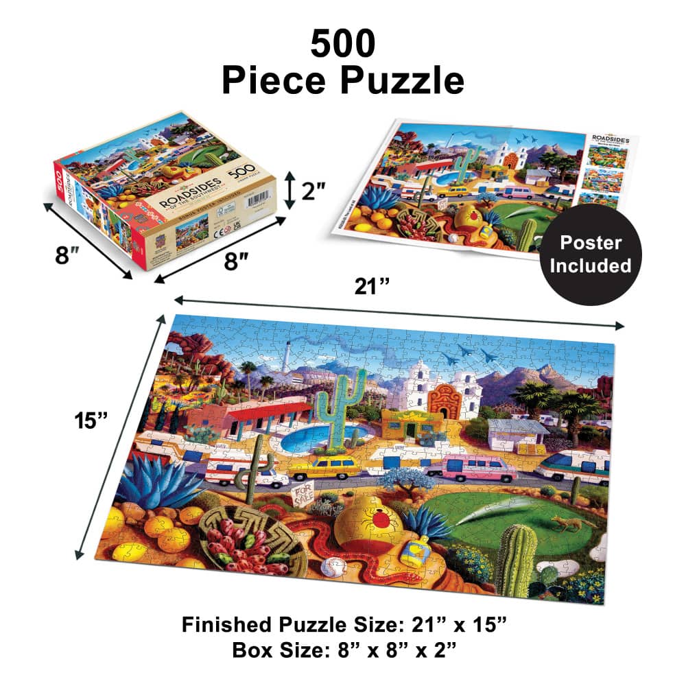 Roadsides of the Southwest - Land of AZ 500 Piece Jigsaw Puzzle
