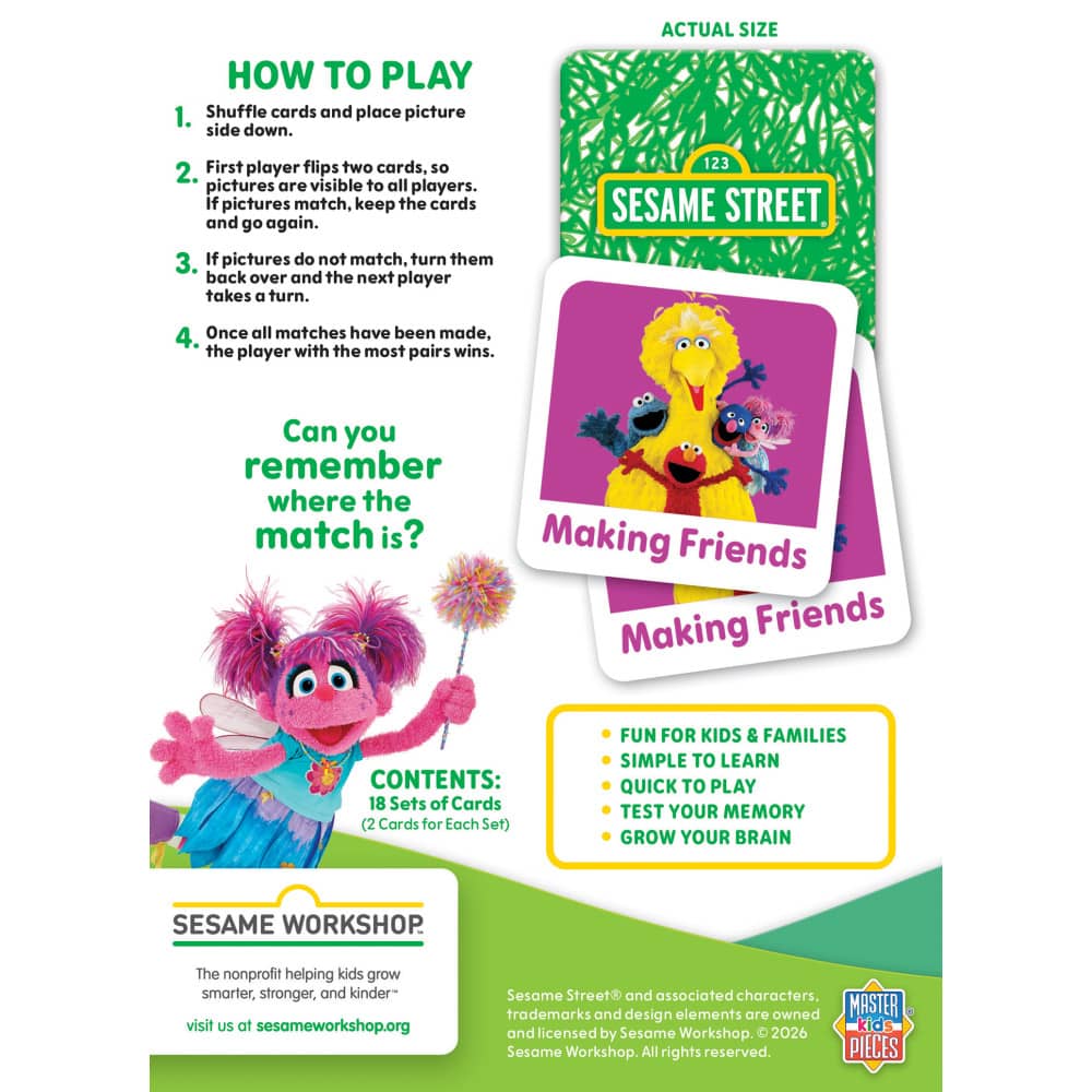 Sesame Street - Elmo & Friends Matching Game