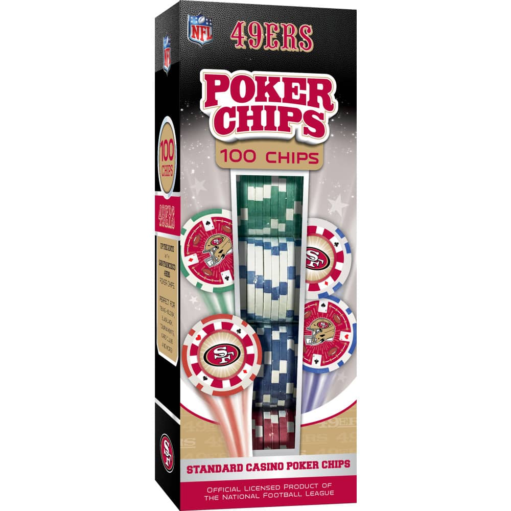 San Francisco 49ers 100 Piece Poker Chips