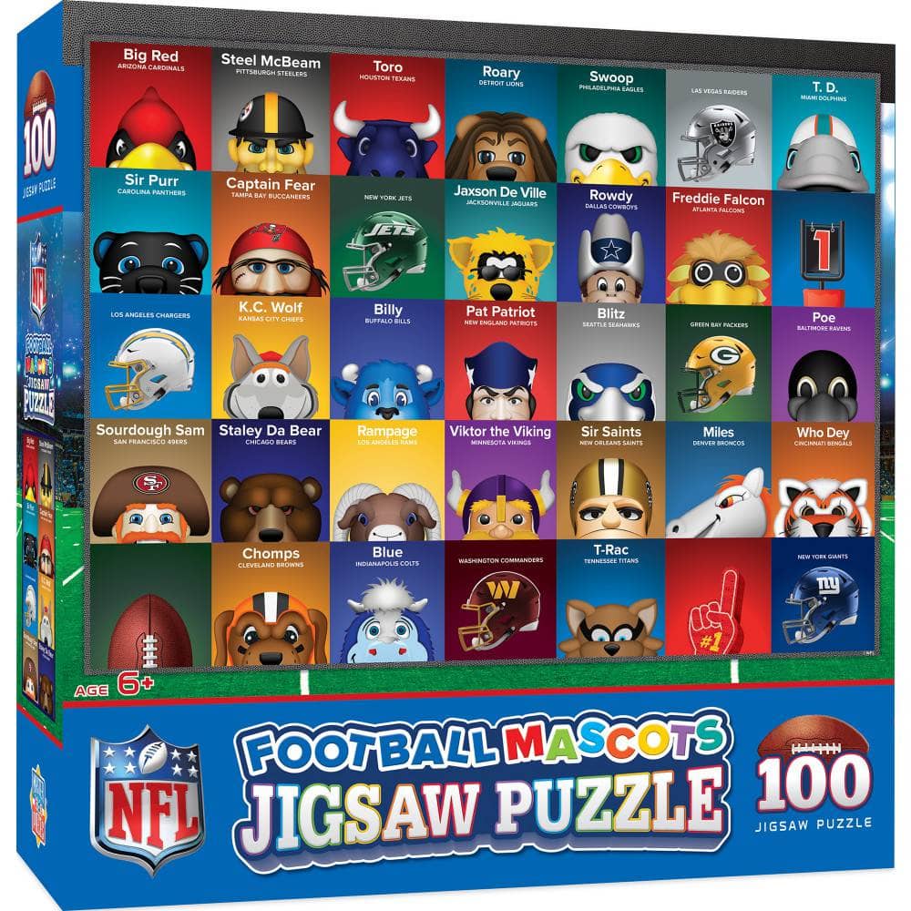 NFL Mascots 100 Piece Jigsaw Puzzle