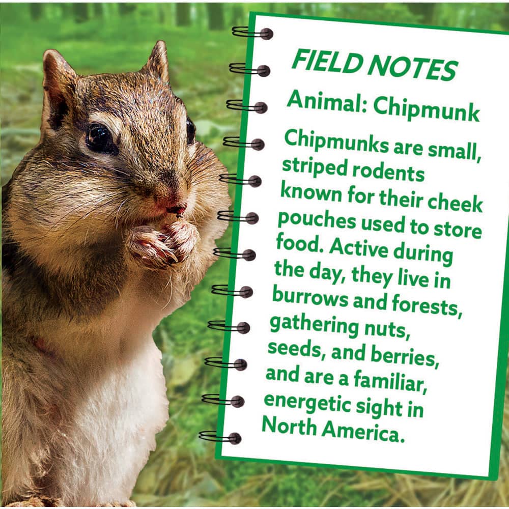 Chipmunk 100 Piece Shaped Jigsaw Puzzle