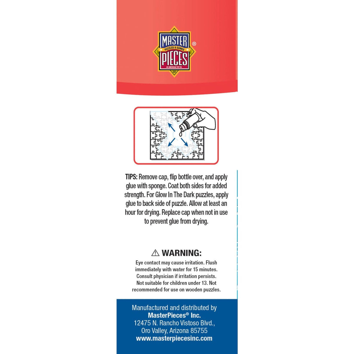 Jigsaw Puzzle Glue with Sponge Applicator - 5 oz