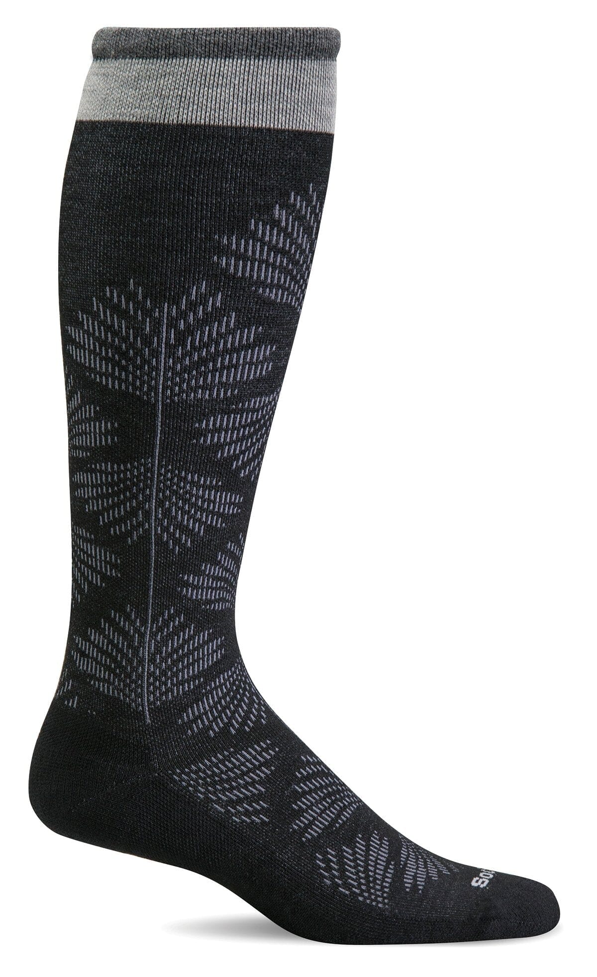 Women's Full Floral | Moderate Graduated Compression Socks | Wide Calf Fit by Sockwell