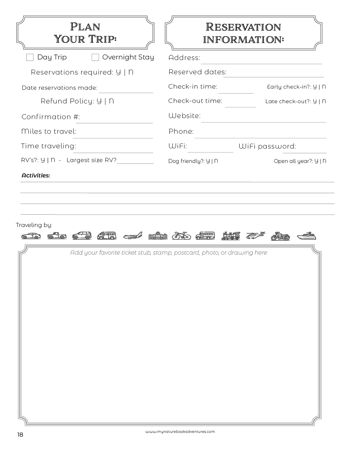 Wyoming State Parks - Adventure Planning Journal