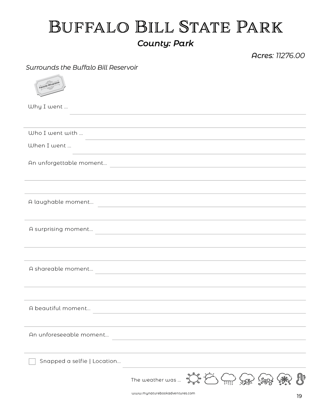 Wyoming State Parks - Adventure Planning Journal