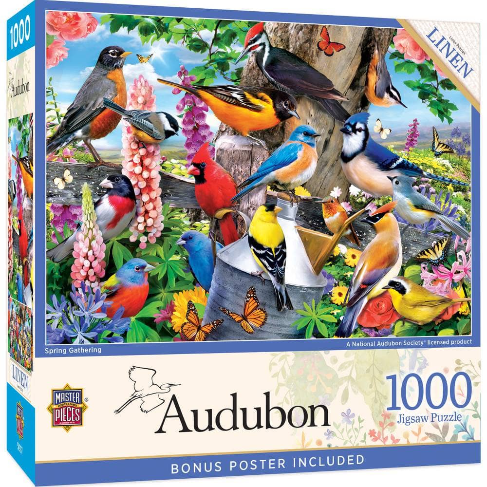 Audubon - Spring Gathering 1000 Piece Jigsaw Puzzle