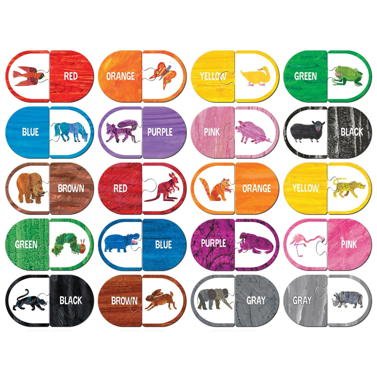 Eric Carle - Matching Color Jigsaw Puzzles