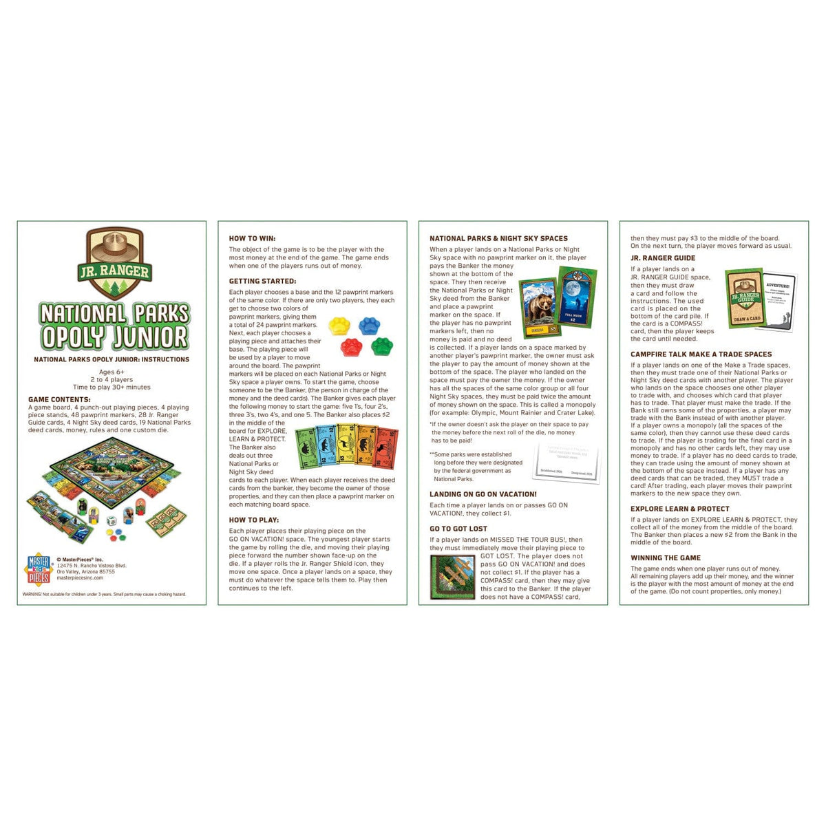 Jr. Ranger - National Parks Opoly Junior Board Game