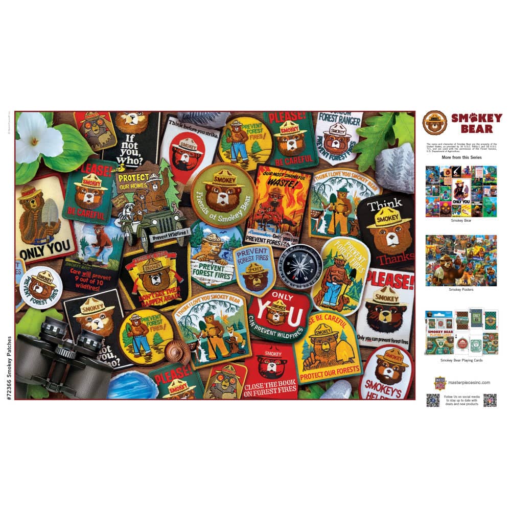 Smokey Bear Patches 1000 Piece Jigsaw Puzzle