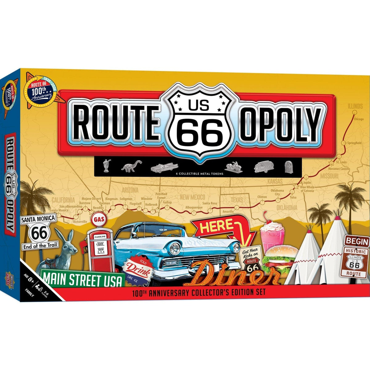 Route 66 Opoly Board Game