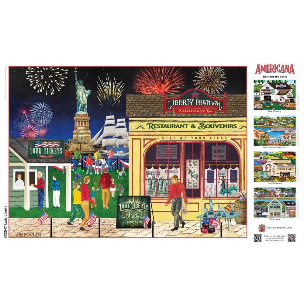 Americana - Lady Liberty 500 Piece EZ Grip Jigsaw Puzzle