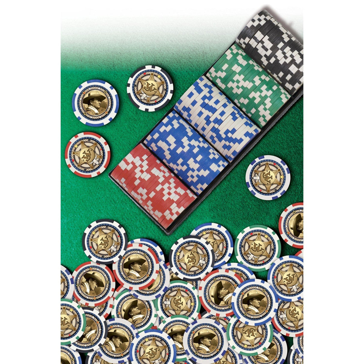 John Wayne 100 Piece Poker Chips