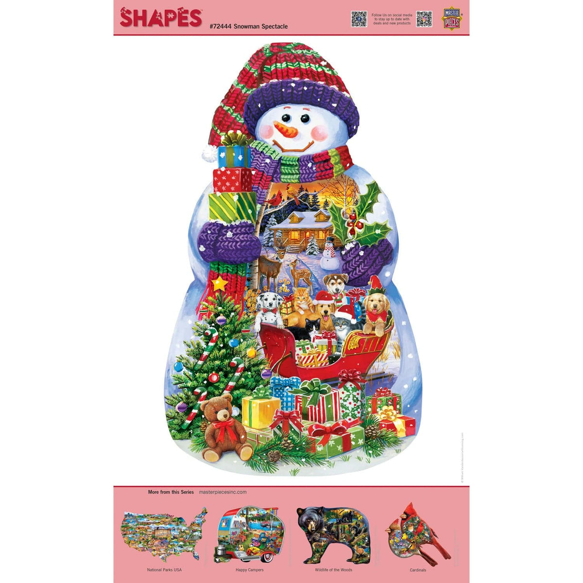 Shapes - Snowman Spectacle 1000 Piece Shaped Jigsaw Puzzle