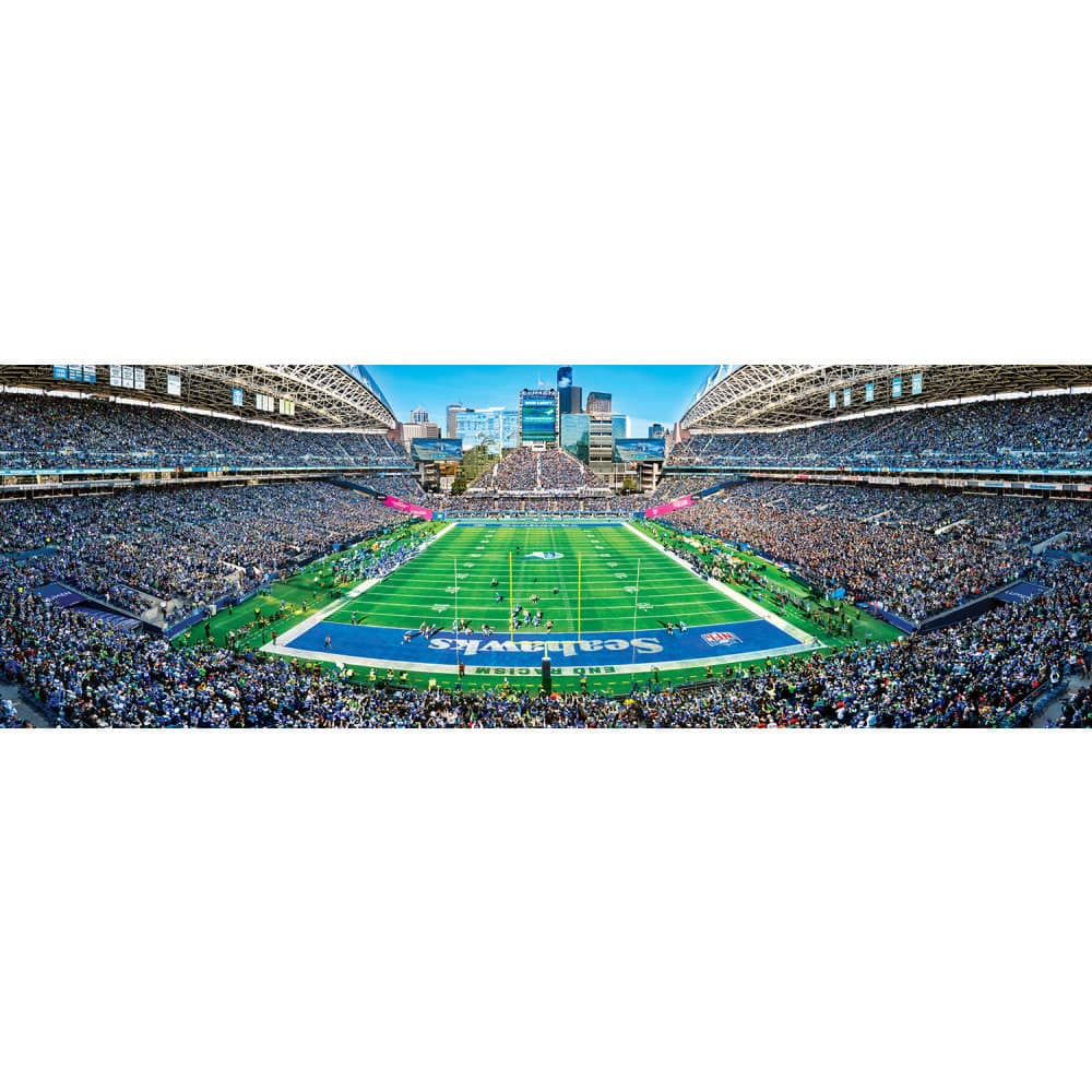 Seattle Seahawks - 1000 Piece Panoramic Jigsaw Puzzle - End View