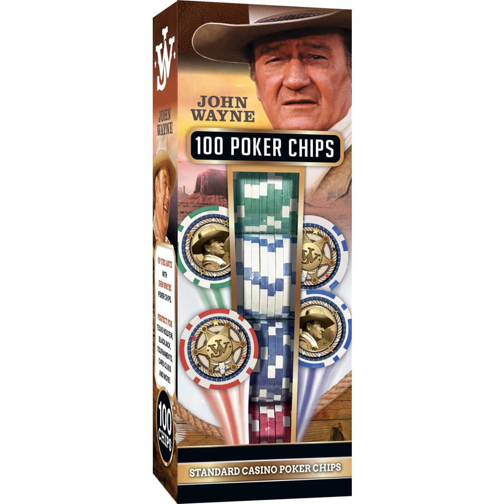 John Wayne 100 Piece Poker Chips