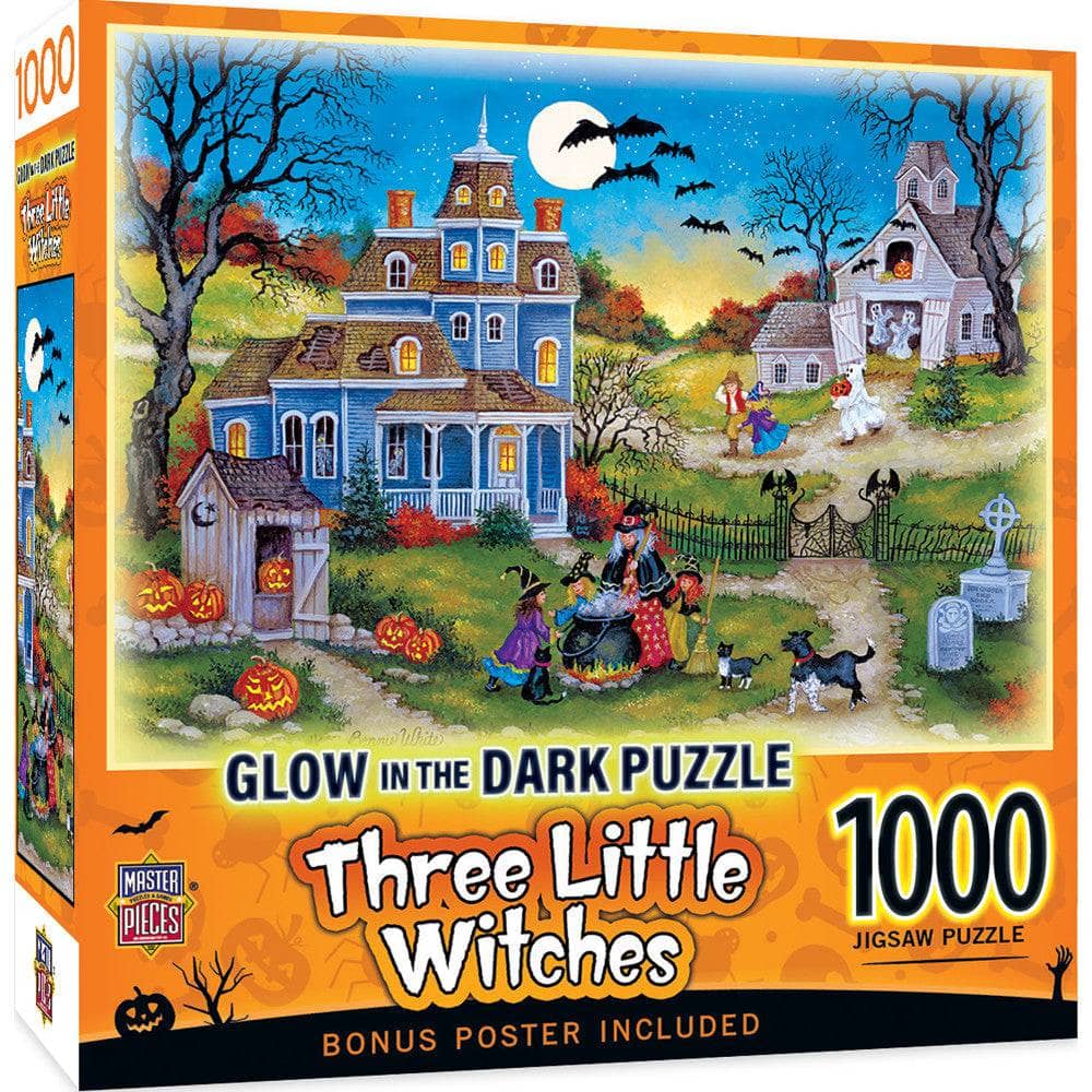 Glow in the Dark - Three Little Witches 1000 Piece Jigsaw Puzzle