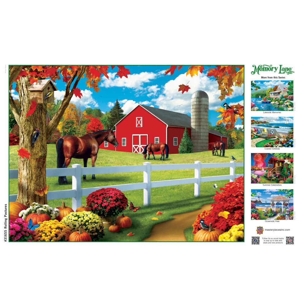 Memory Lane - Rolling Pastures 300 Piece EZ Grip Jigsaw Puzzle