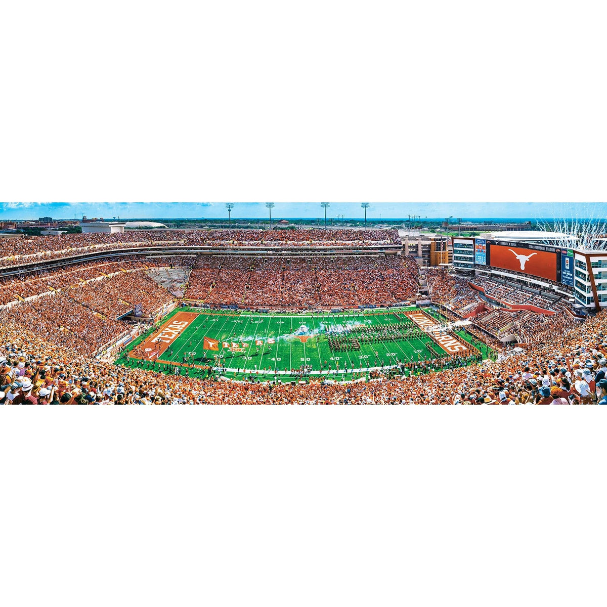 Texas Longhorns - 1000 Piece Panoramic Jigsaw Puzzle
