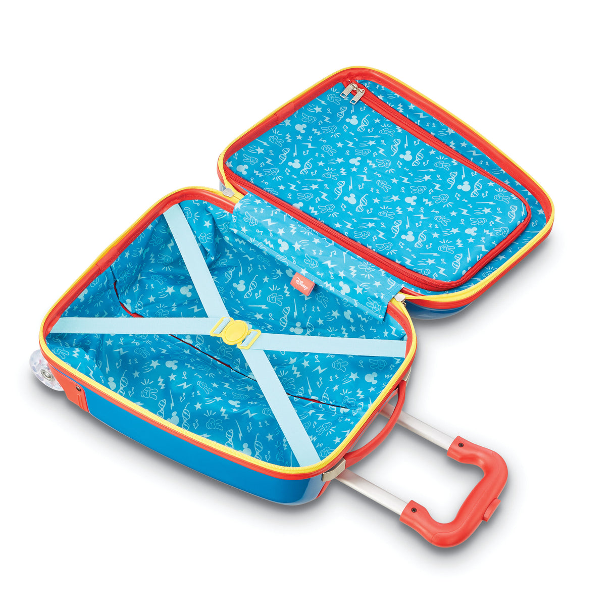 American Tourister Maleta de mano pequeña rígida Mickey Mouse de 18"