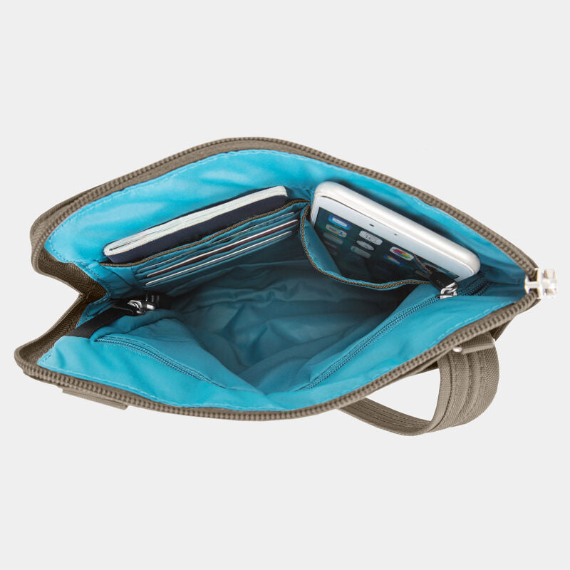 Anti-Theft Classic Collection Slim Double Zip Crossbody by Travelon (43116)