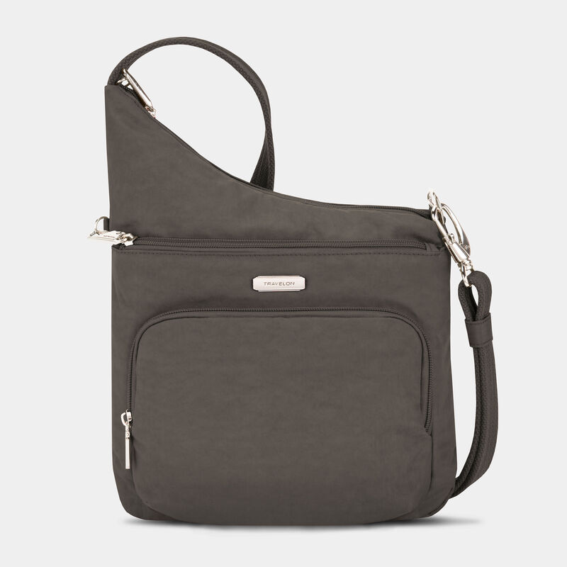 Bolso bandolera asimétrico Norte/Sur de Travelon (43487)