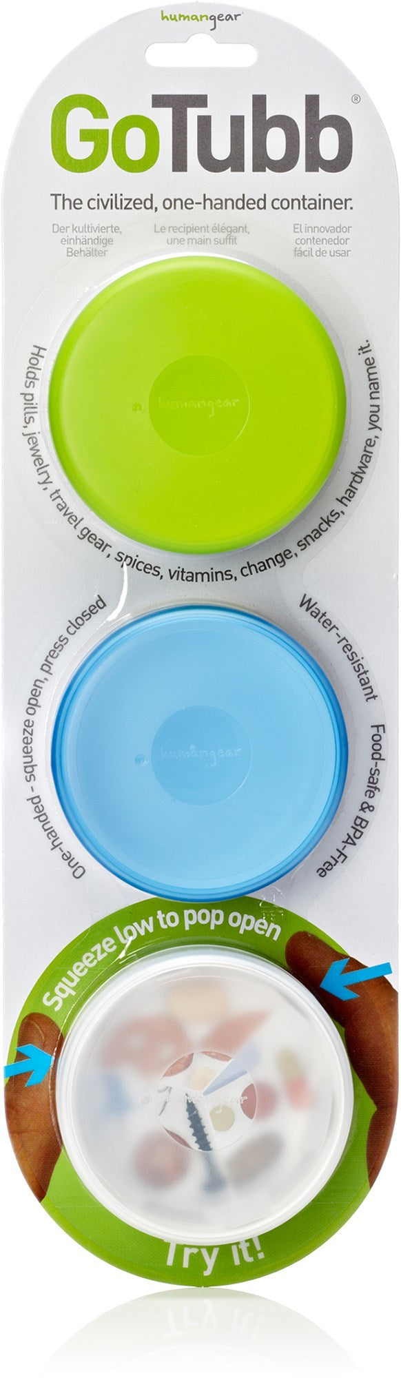 GoTubb Medium Containers (3 pack) by humangear