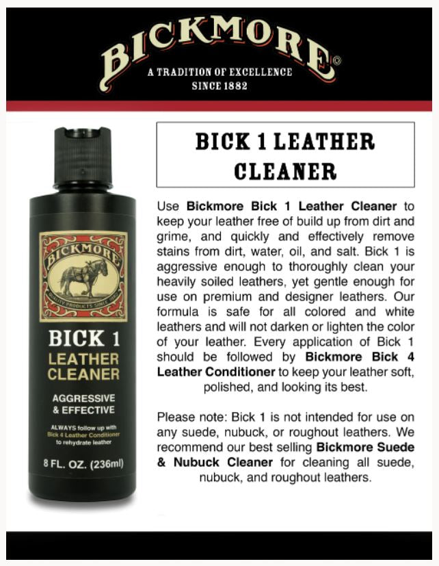 Bick 1 Leather Cleaner (8oz)