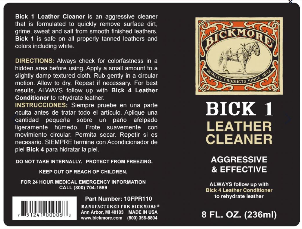 Bick 1 Leather Cleaner (8oz)