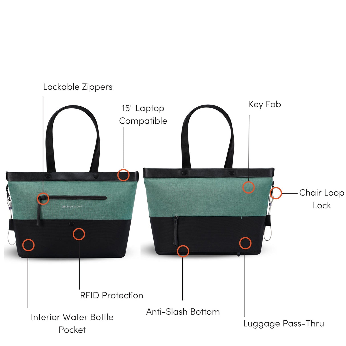 Cali Anti-Theft Tote by Sherpani