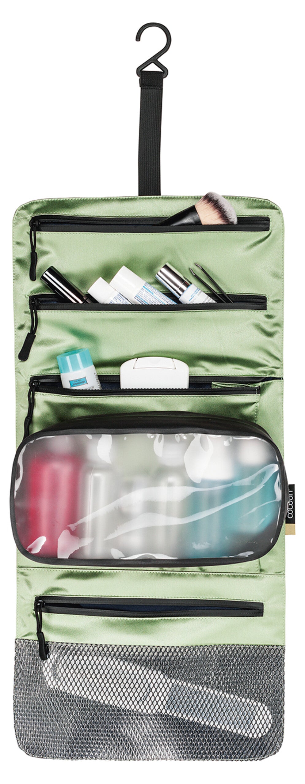 Silk Minimalist Hanging Toiletry Kit by Cocoon