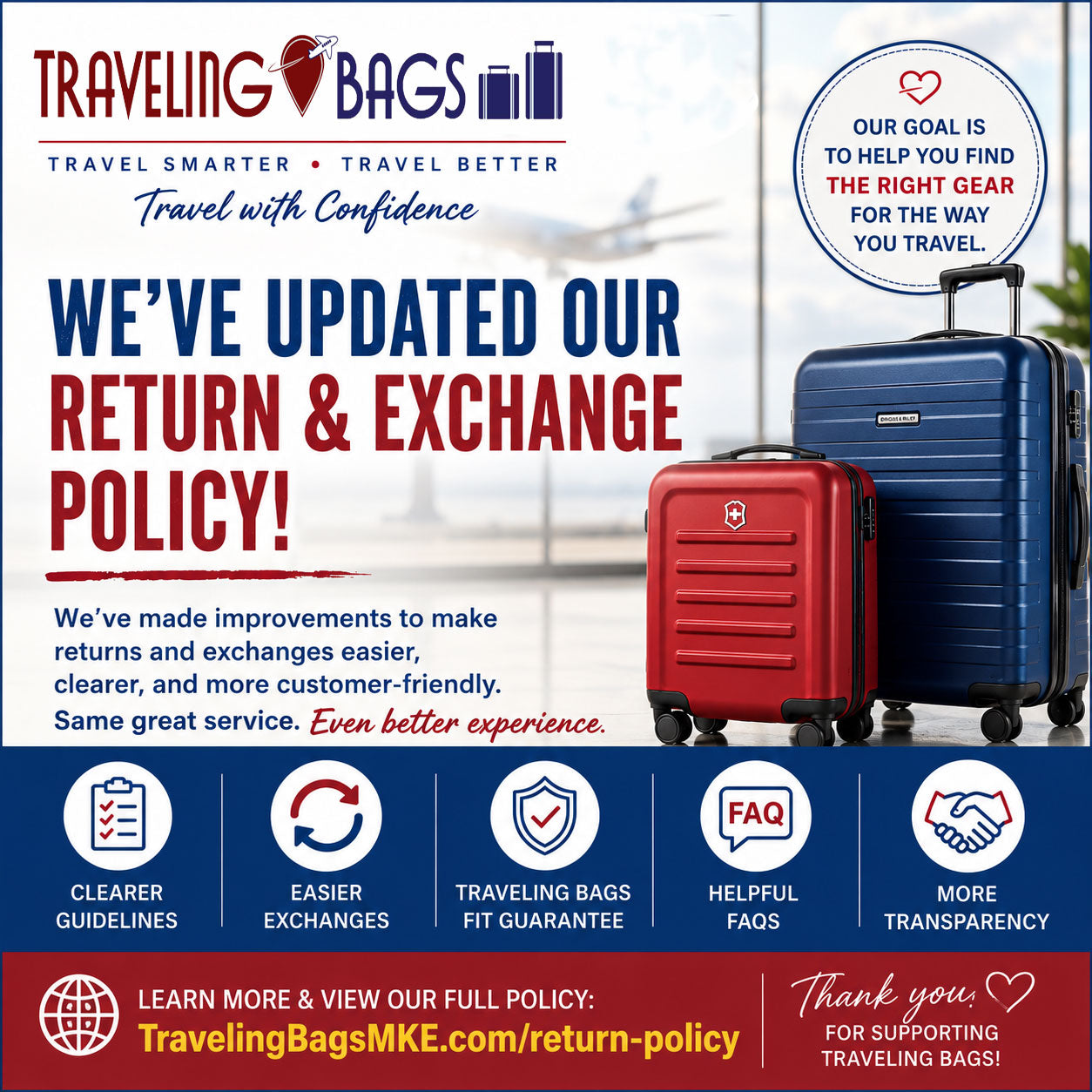 We've Updated Our Return &amp; Exchange Policy