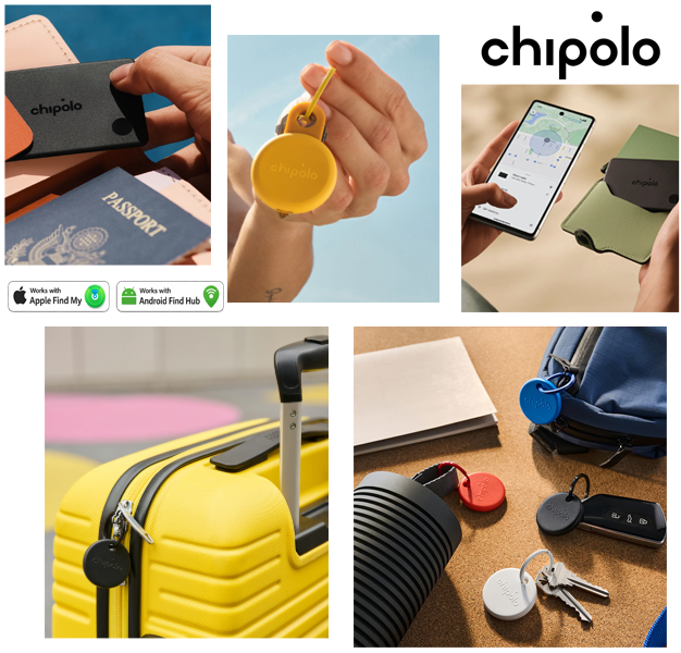 Chipolo Rechargeable Bluetooth Trackers for iPhone & Android