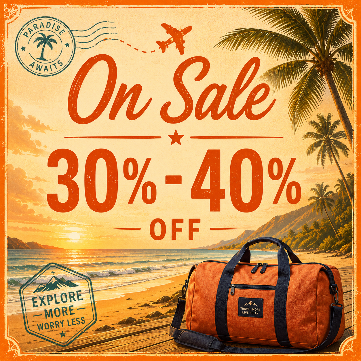 On Sale 30 - 40% off