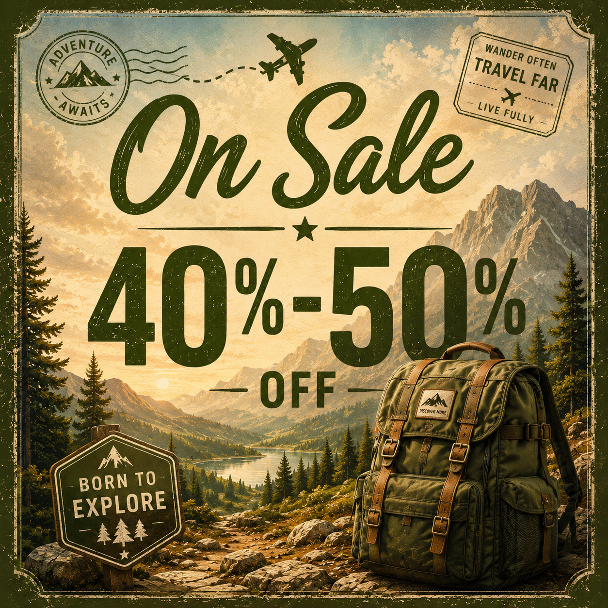 On Sale 40 - 50% off