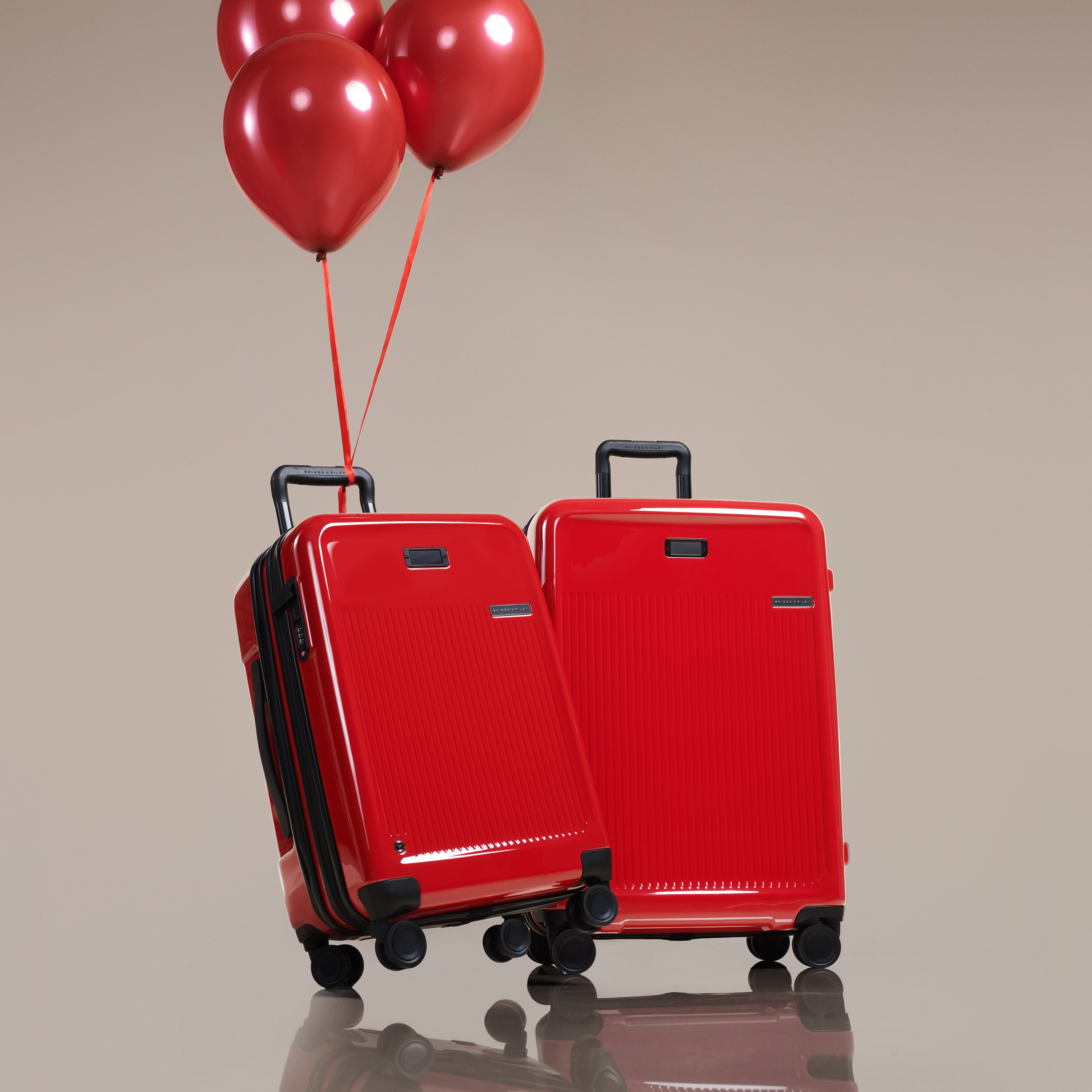 Essential Traveler 2 Piece Ruby Red Hardside Sympatico Set +$100
