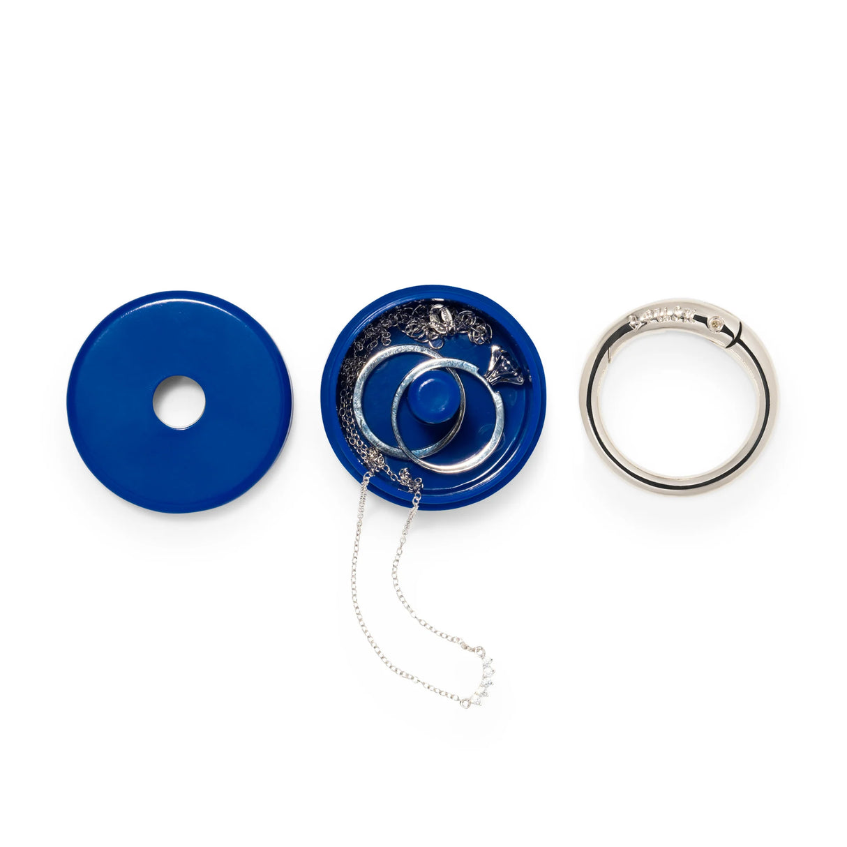 Lion Latch - Solid Colors: Traveling Jewelry Holder Storage, Pill Box Keychain Container. As Seen on Shark Tank.