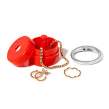 Lion Latch - Solid Colors: Traveling Jewelry Holder Storage, Pill Box Keychain Container. As Seen on Shark Tank.