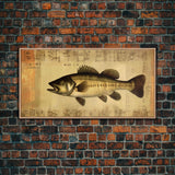 Fish Wall Decor, Animal Wall Art, Nature Wall Art, Minimalist Wall Decor, Panoramic Wall Decor, Canvas Print, Wall Art, Framed Canvas Art