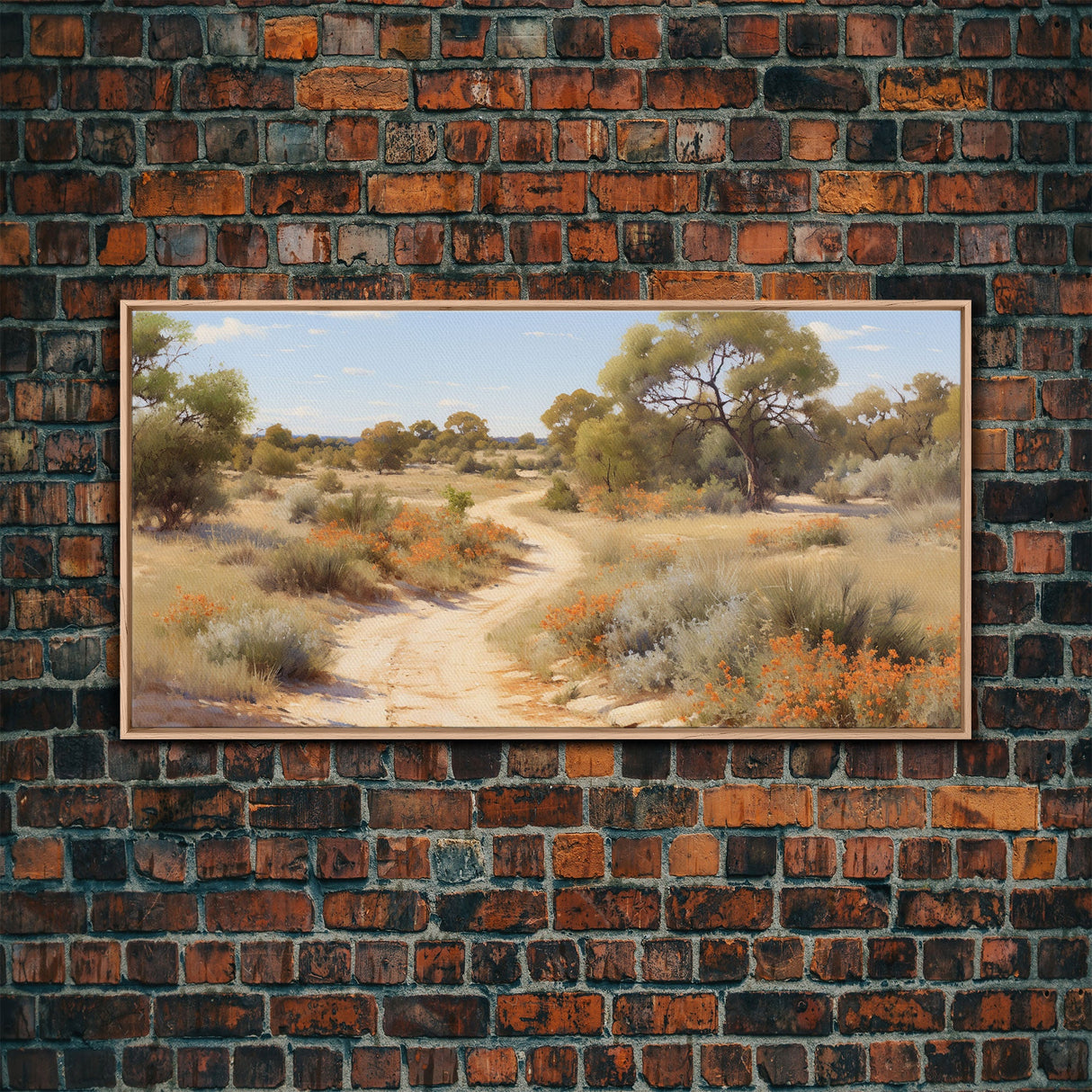 Landscape Oil Painting Canvas Print, West Texas Wall Art, West Texas Prairies, Made in Texas, Texan Art