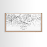 Augusta Street Map, Georgia Map, Map Print, Modern Art, Wall Art, Canvas Print, Farmhouse Décor, College Dorm Décor, Teacher Gift, Prints
