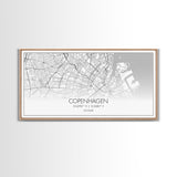 Copenhagen Street Map, Denmark Map, Map Print, Minimalist Art, Wall Art, Canvas Art, Modern Room Décor, RV Wall Décor, Gift For Pilot