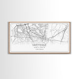Fayetteville Street Map, North Carolina Map, Map Art, Minimalist Art, Wall Art, Canvas Art, Gift For Parents, Girls Room Décor, Cabin Décor