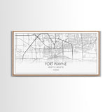Fort Wayne Map, Nevada Map, Map Art, Minimalist Art, Wall Art, Canvas Art, Moving Gifts, Pool Room Décor, Bar Wall Art, Rustic Home Décor